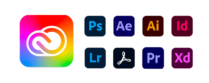 Creative cloud program logos