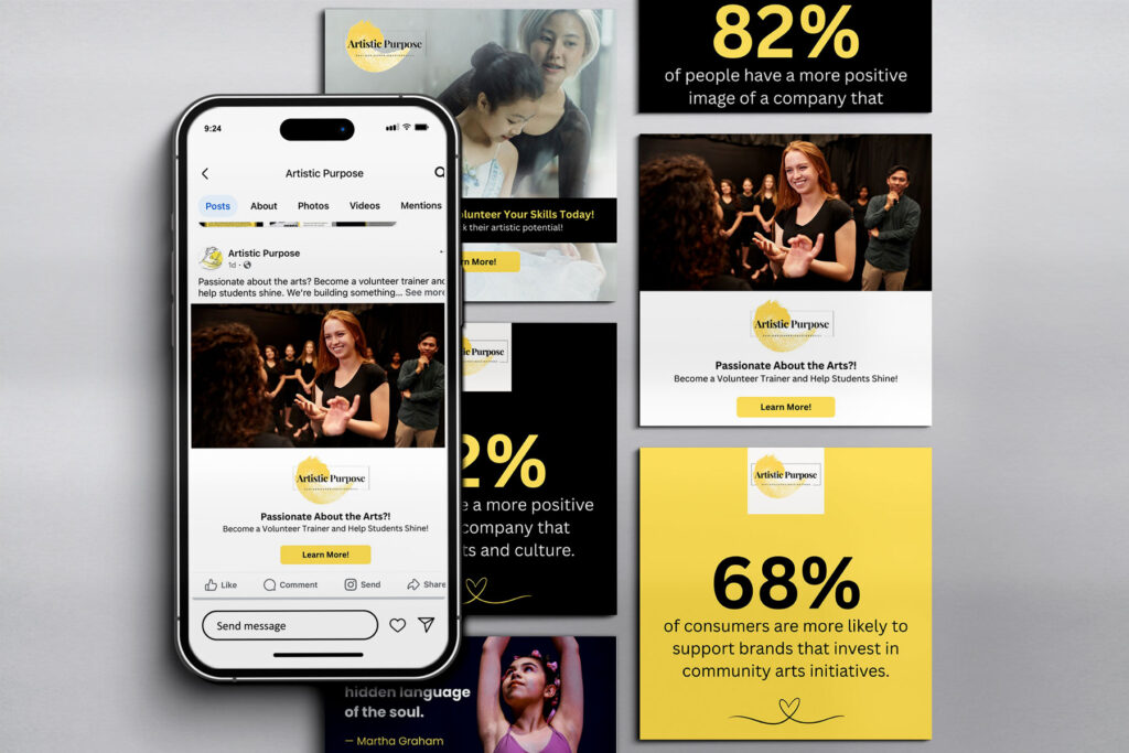 social media posts mockup